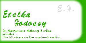 etelka hodossy business card